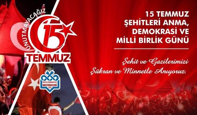 15 Temmuz Şehitleri Anma, Demokrasi ve Milli Birlik Günümüz Kutlu Olsun.